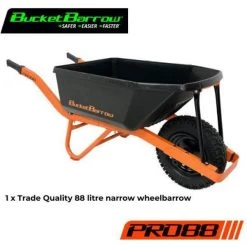 Bucketbarrow PRO88 88 L Wheelbarrow Only
