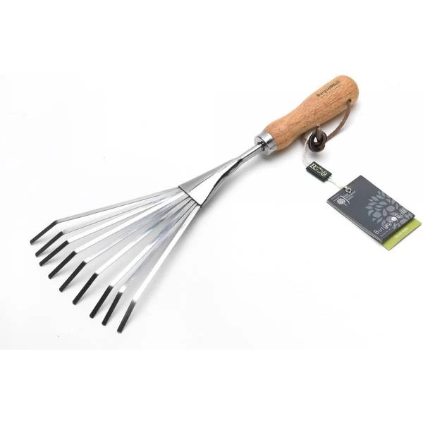 Burgon & Ball Stainless Steel Shrub Rake 1 Burgon & Ball Stainless Steel Shrub Rake