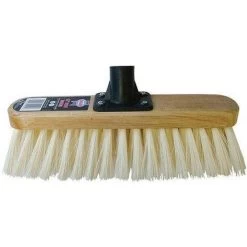 Faithfull FAIBRSOFT12R Broom Head Soft Cream Bristle Threaded