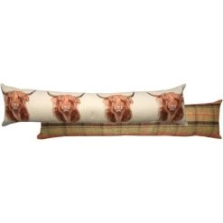 Lichfield Hunter Highland Cow Draught Excluder Linen
