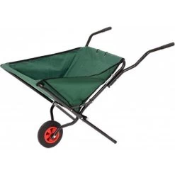 Oypla Folding Garden Wheelbarrow Foldable Wheel Barrow