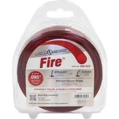 STENS 0.095 In. X 285 Ft. Silver Streak Fire Trimmer Line, 1 Lb. Donut, Red