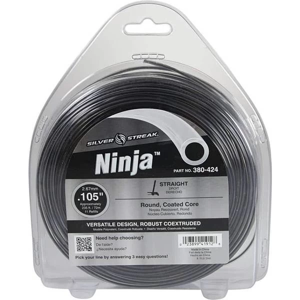STENS Silver Streak Ninja Trimmer Line, 0.105 1 Lb. Donut 1 STENS Silver Streak Ninja Trimmer Line, 0.105 1 Lb. Donut