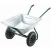 Walsall Landscaper Two Wheeled Tipper Galvanised Wheelbarrow