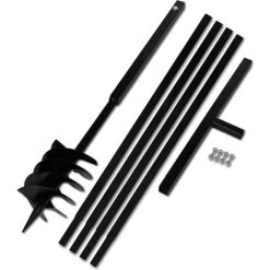 VidaXL Ground Drill With Handle Extension Tube 5